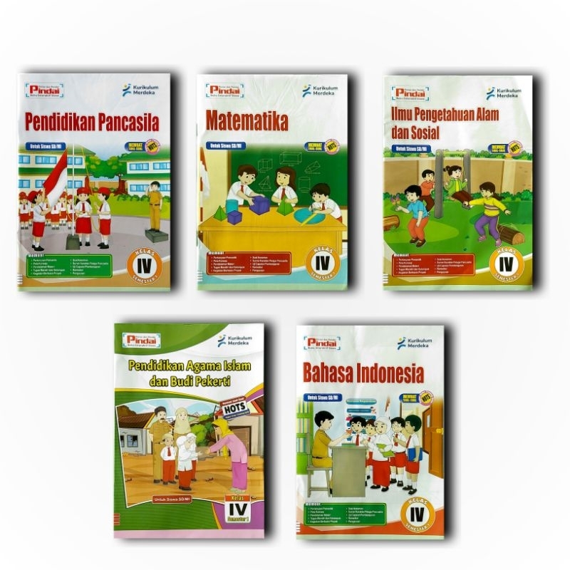 Lks kelas 4 Semester 1 kurikulum merdeka/kurikulum penggerak,Matematika,Bahasa Indonesia,Ppkn