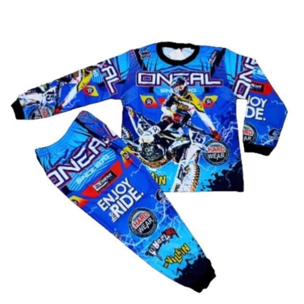 SETELAN BAJU ANAK MOTOR CROSS, SETELAN BAJU ANAK MOTOR BALAP, SETELAN BAJU ANAK MOTOR TRAIL IMPORT