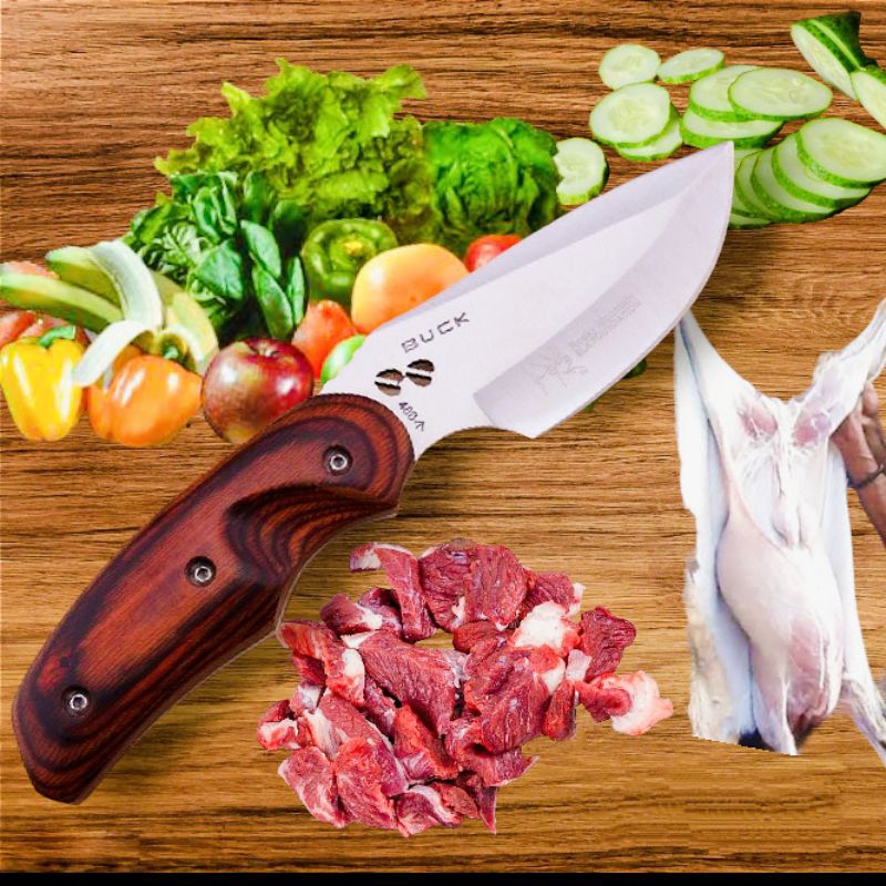 Pisau dapur import untuk daging buah dan sayur pisau seset kelet kulit daging sapi dan kambing qurba