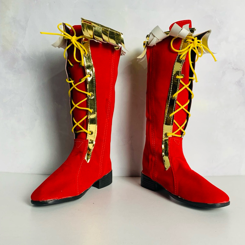 Sepatu Mayoret Drumband Anak TK SD SMP SMA Dewasa Marching Merah Wanita/Cewek