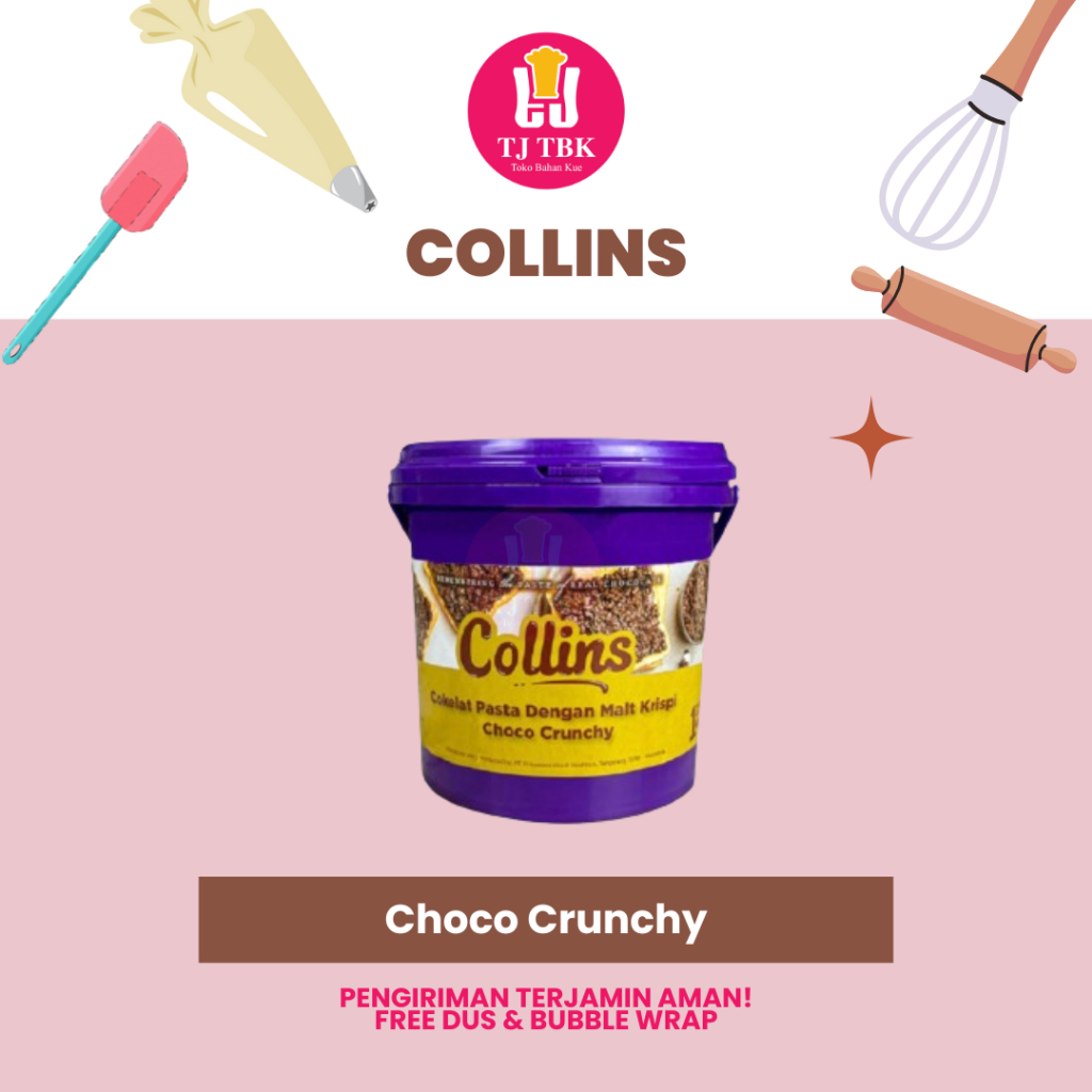 

Collins Choco Crunchy (Coklat Pasta Dengan Sereal Crunchy) 1kg | Toko Bahan Kue TJ