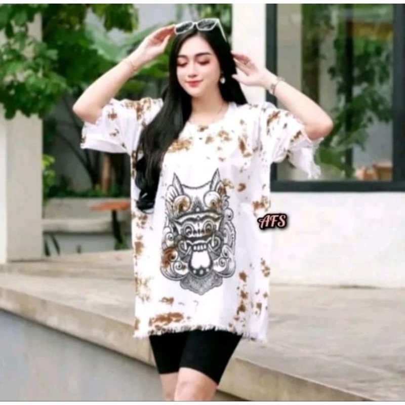Kaos Barong Bali Oversize Baju Barong Bali Pria Wanita Dewasa Atasan Baju Pantai Bali