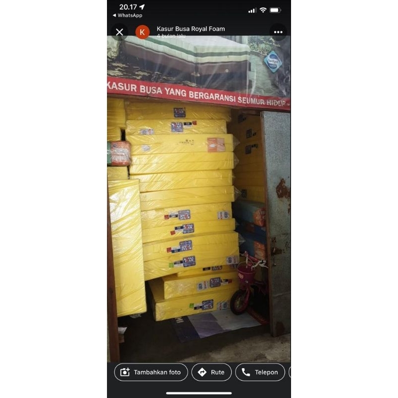 KASUR BUSA ROYAL FOAM D22 ukuran 90,100,120,140,180