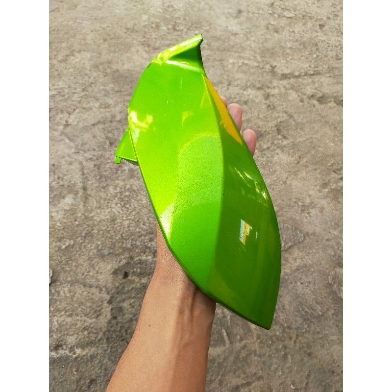 Cover Legsil Laci Sebelah Kiri Warna Hijau Yamaha Xeon Karburator Karbu Lama Original Bekas Copotan 
