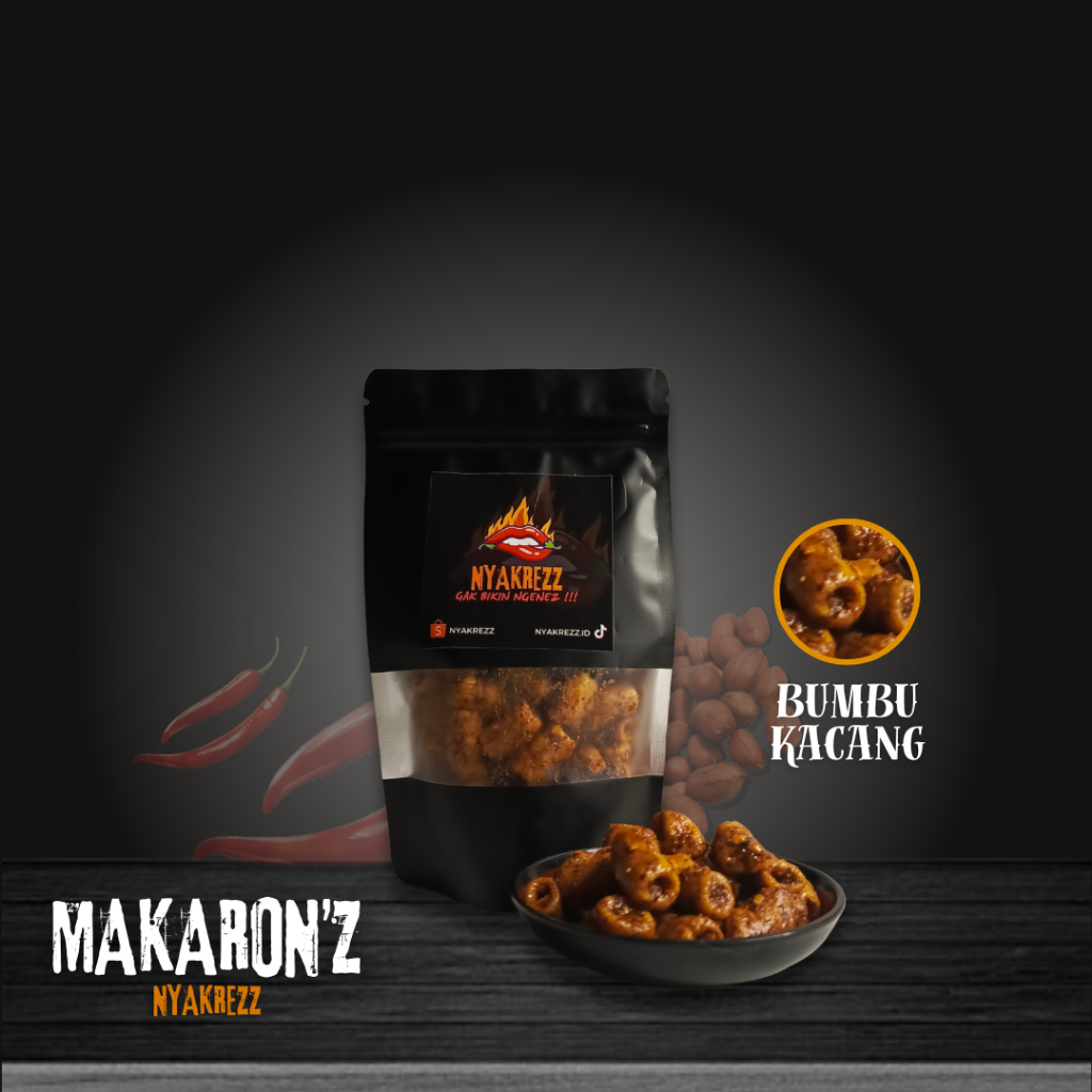 

MAKARONI PEDAS DAUN JERUK BUMBU KACANG 250gr-1kg | NYAKREZZ