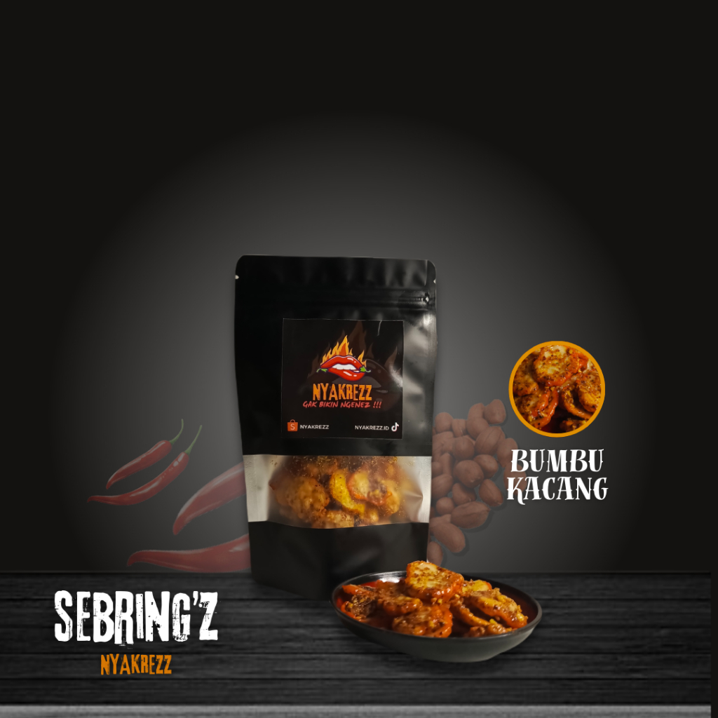 

SEBRING DAUN JERUK - SEBRING BUMBU KACANG - SEBRING 250gr-1kg | NYAKREZZ