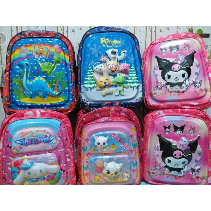 

tas anak sekolah embosed unisex usia SD - kode D