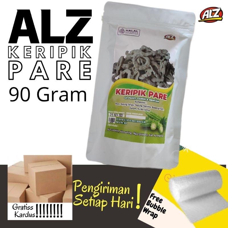 

Kripik Keripik Pare ALZ 90 Gram Oleh - oleh Khas Kebun Teh Kemuning Karanganyar Solo