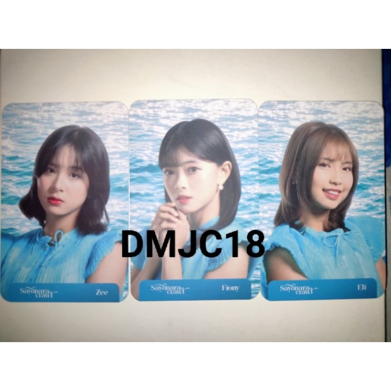 Photocard PC JKT48 Official Sayonara Crawl | Zee | Fiony | Eli |