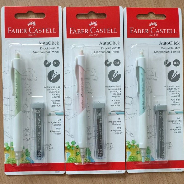 

Pensil Mekanik 5 Set Faber Castell 533894 AutoClick Mechanical Pensil 5