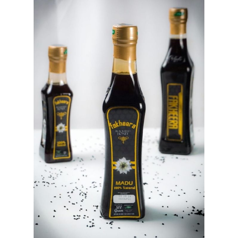 

Madu Nektar Bunga habbatussauda 500gr fakheera