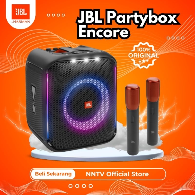 JBL Partybox Encore dengan 2pcs Mic Wireless