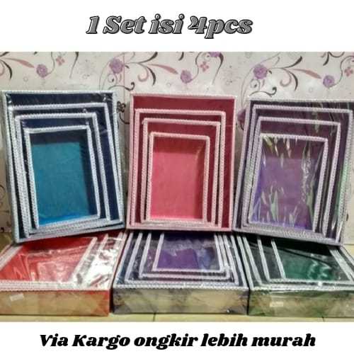 

Kotak Hantaran Seserahan Pernikahan 1Set isi 4pcs Paket Murah Box Baki Lamaran