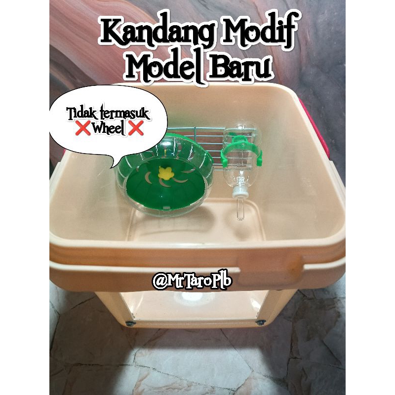 Kandang hamster box minimalis Modif Acrylic
