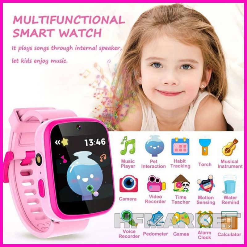 Jam Tangan Hp Android anak Pintar Anti Air Y68 D20 Custom Walpaper Smartwatch  Monitoring Tidur Anak