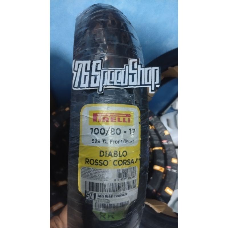 BAN PIRELLI 100/80-17 DIABLO ROSSO CORSA 2 BAN PIRELLI DRS DIABLO ROSSO CORSA 2