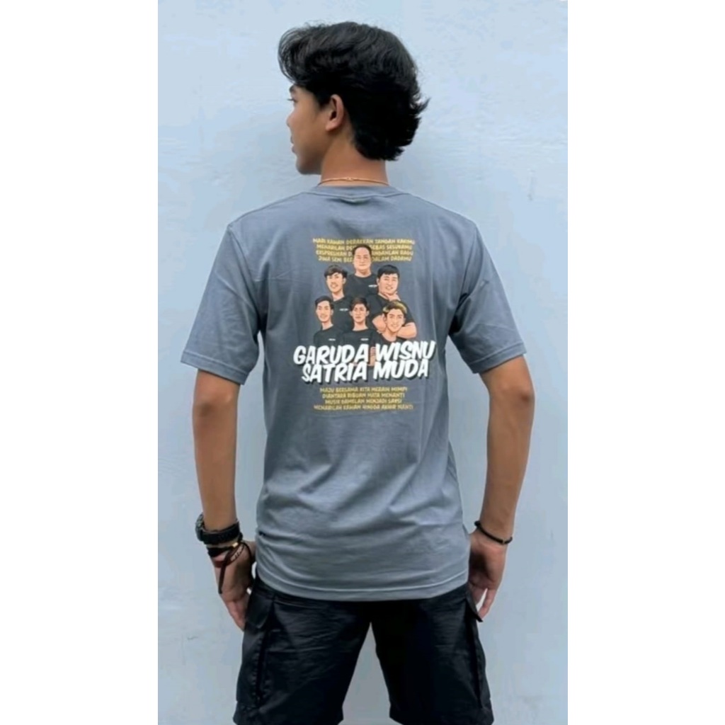 Kaos Original Tim GWSM Garuda Wisnu Satria Muda Store Abu Abu Anak & Dewasa Asli Terbaru Tim Srotoop