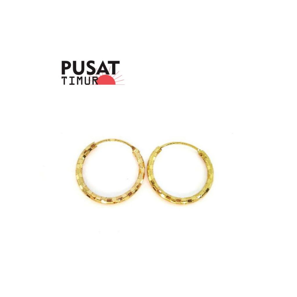 Anting Xuping Hop Lingkaran | Anting Polos Fashion Wanita | PUSAT TIMUR