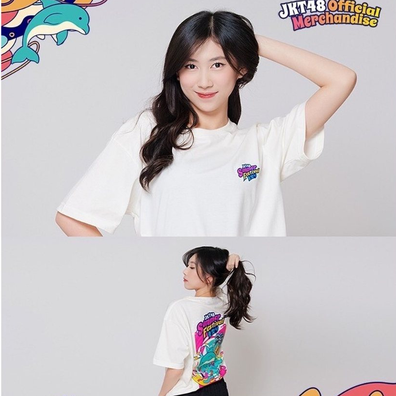 T-Shirt Kaos JKT48 Summer Festival 2023 Tour | Unisex Putih