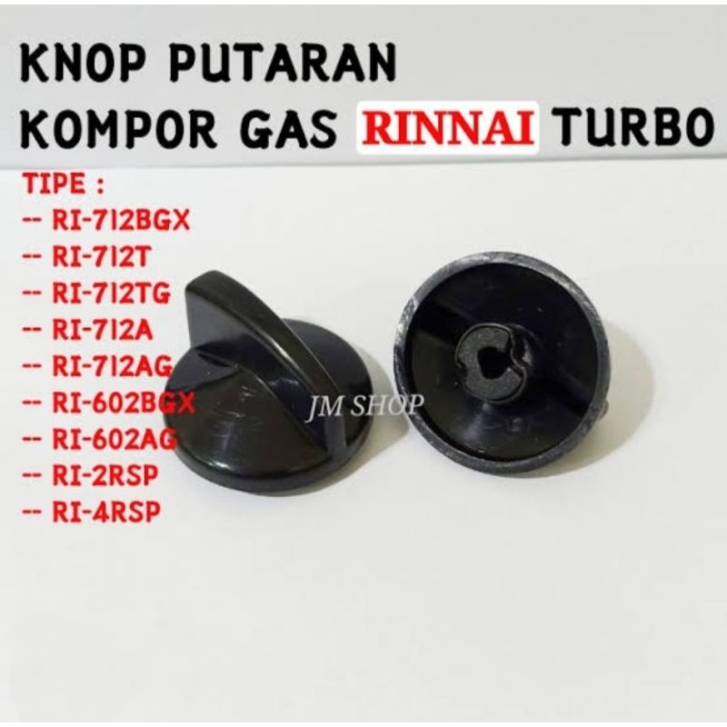 Knop Kompor Gas Rinnai RI-712 RI-712T RI-712A Original