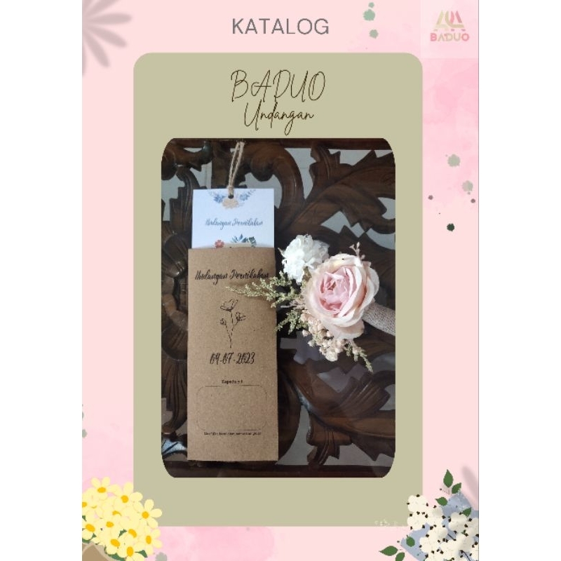 Undangan Pernikahan Series Amplop Kertas Craft