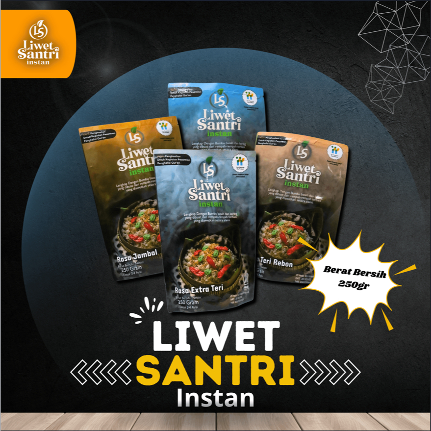 

Nasi Liwet Santri Instan 250 Gram (Beras & Bumbu Liwet Instan)