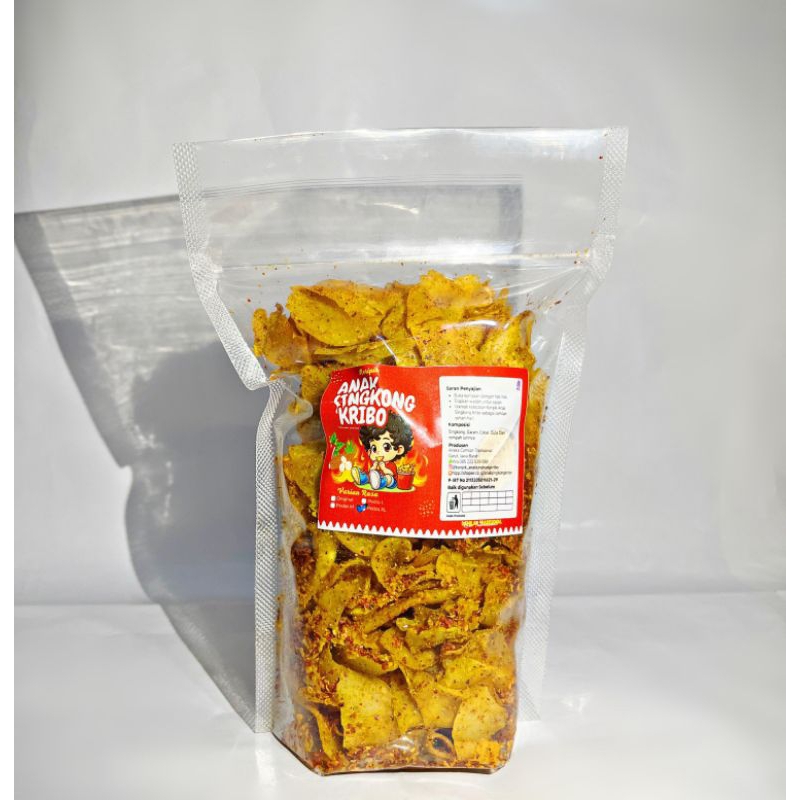 

Keripik Anak Singkong Kribo (Pedas Extra Large)