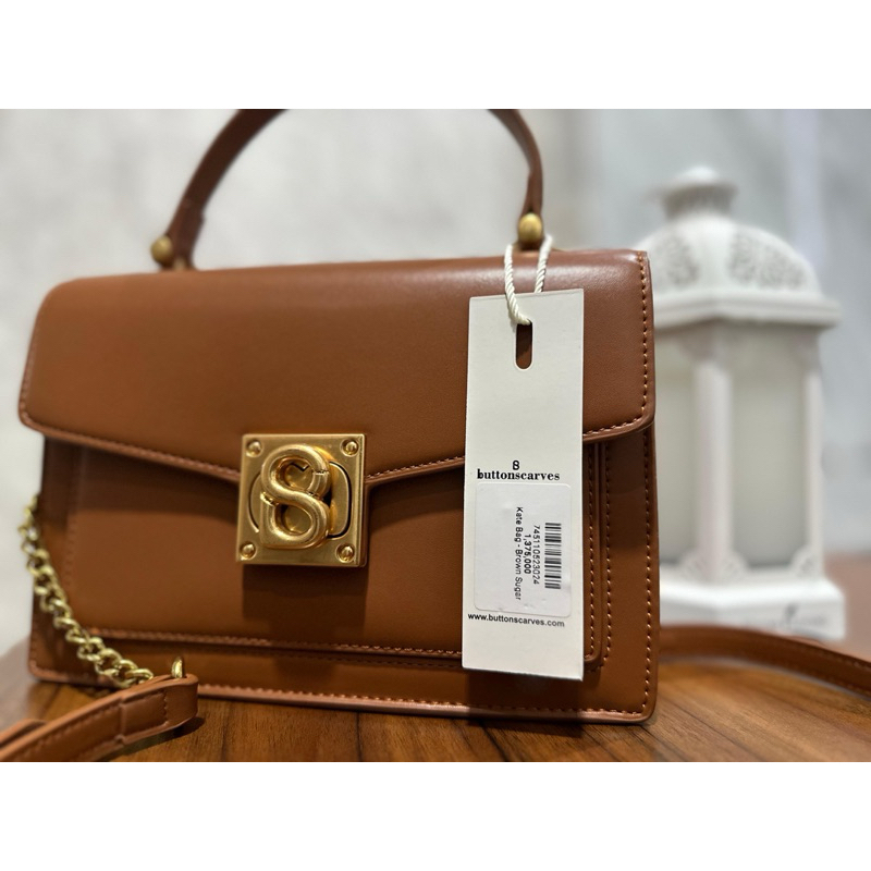 Buttonscarves Kate Bag - Brown sugar