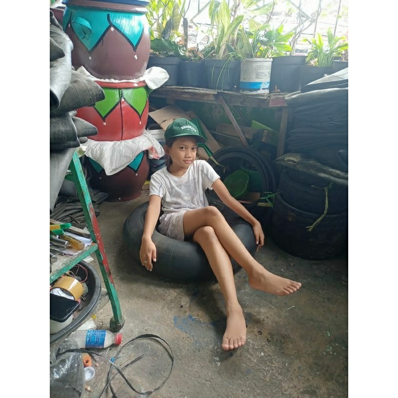Ban pelampung bahan dari ban dalam mobil/truk second
