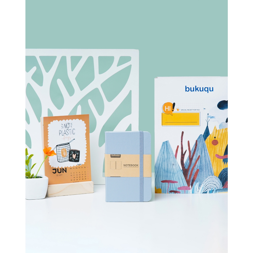 

bukuqu Classic Notebook Uk A6 Sky Blue, Dotted