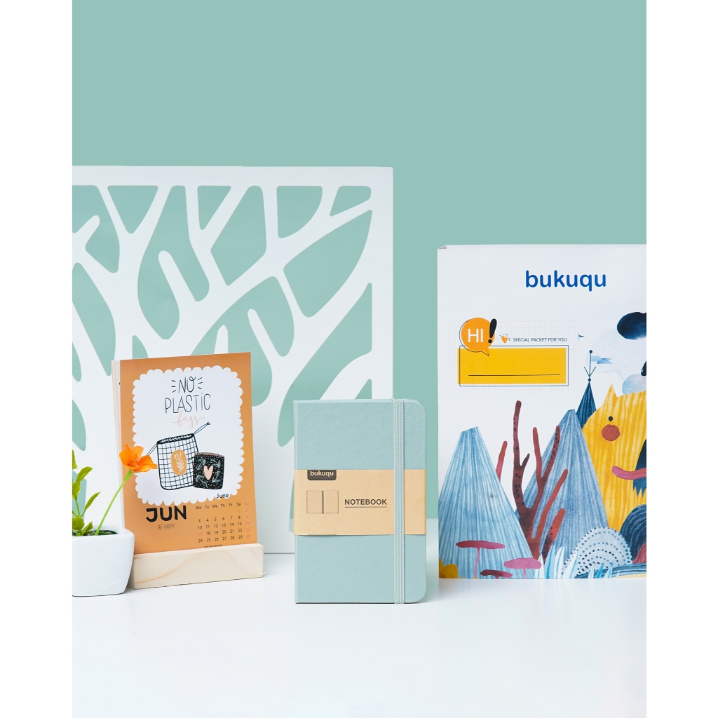 

bukuqu Classic Notebook Uk A6 Hijau Mint, Dotted