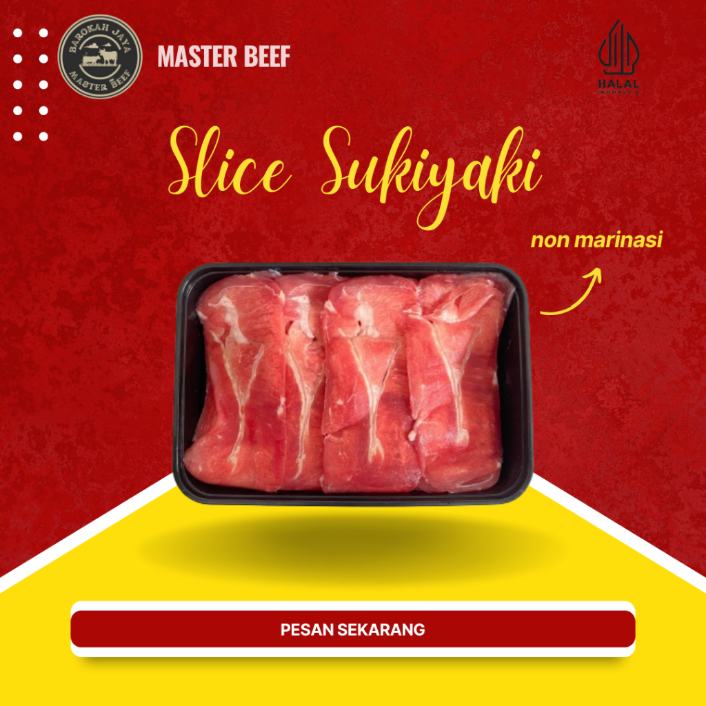 

Daging Slice Sukiyaki (non marinasi) Premium 500gr