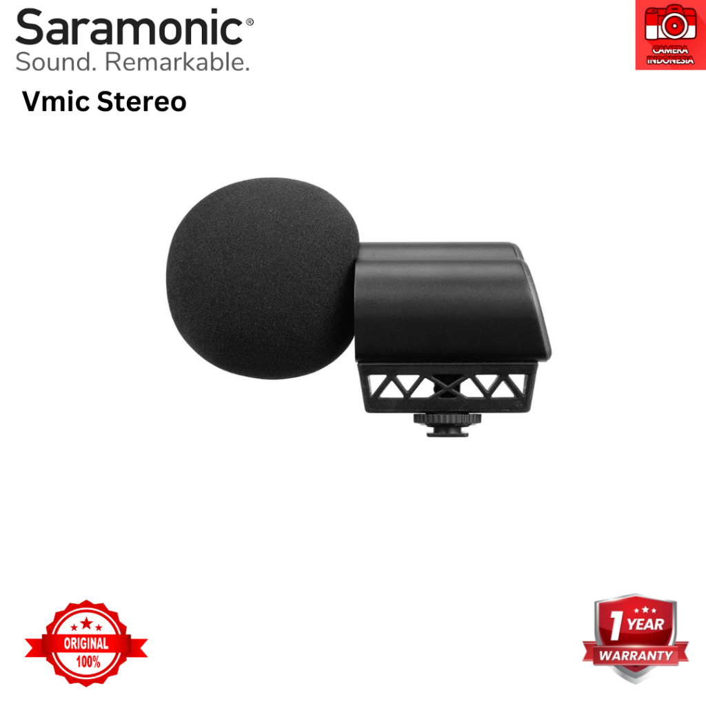 Saramonic Vmic Stereo Shotgun Condenser Camera Microphone