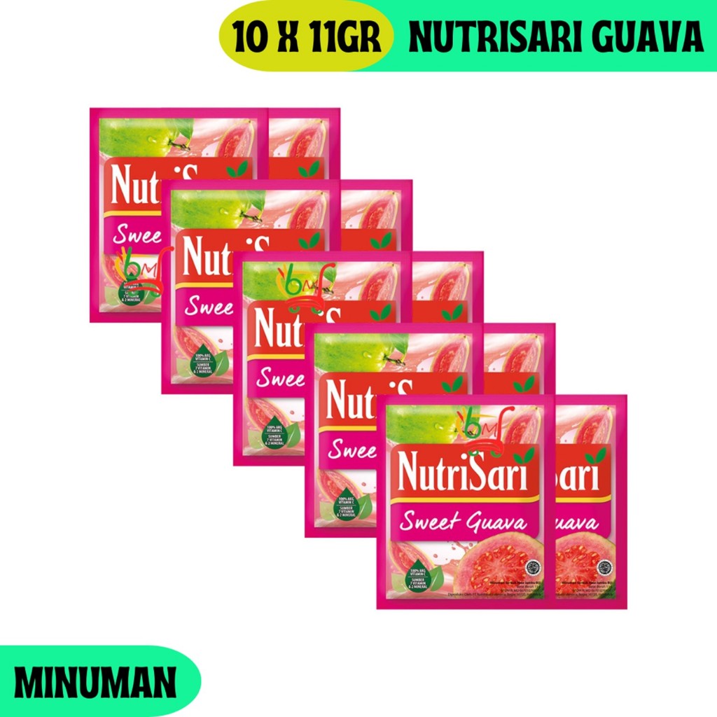 

NutriSari Sweet Guava Minuman Serbuk Rasa Jambu Biji Segar Nikmat