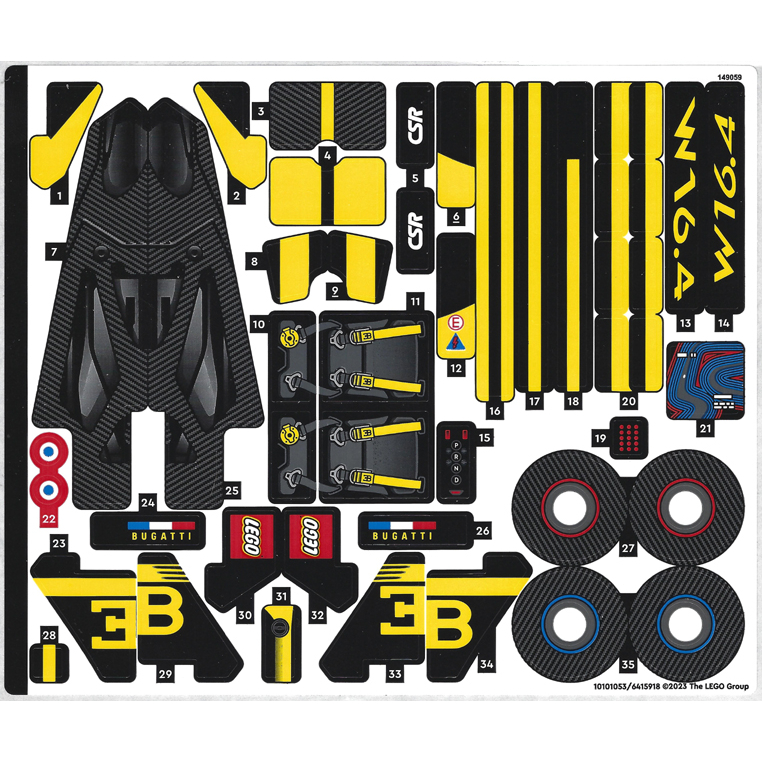 

Lego Sticker Part 42151stk01 Sticker Sheet for Set 42151 - (10101053/6415918)