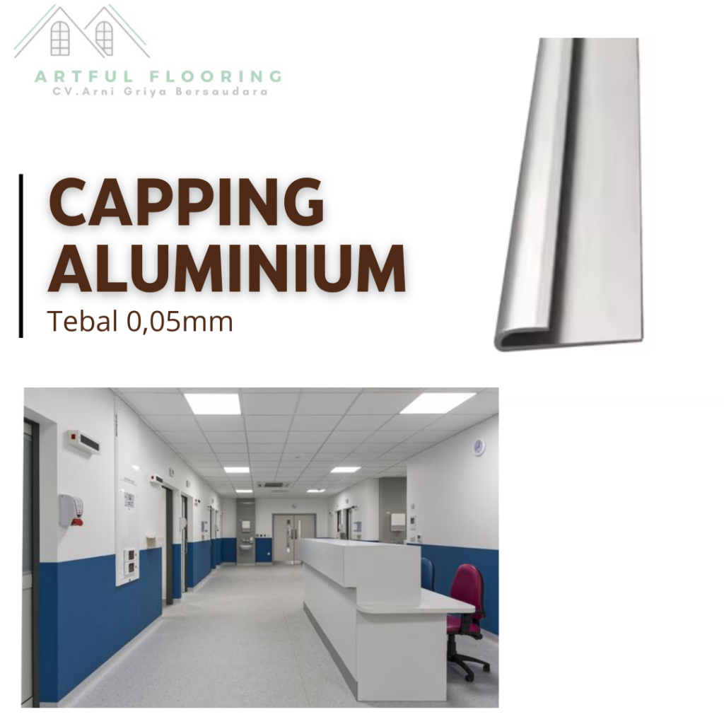 PROMO Capping Aluminium/list jepit vinyl roll-panjang 2m1/btng