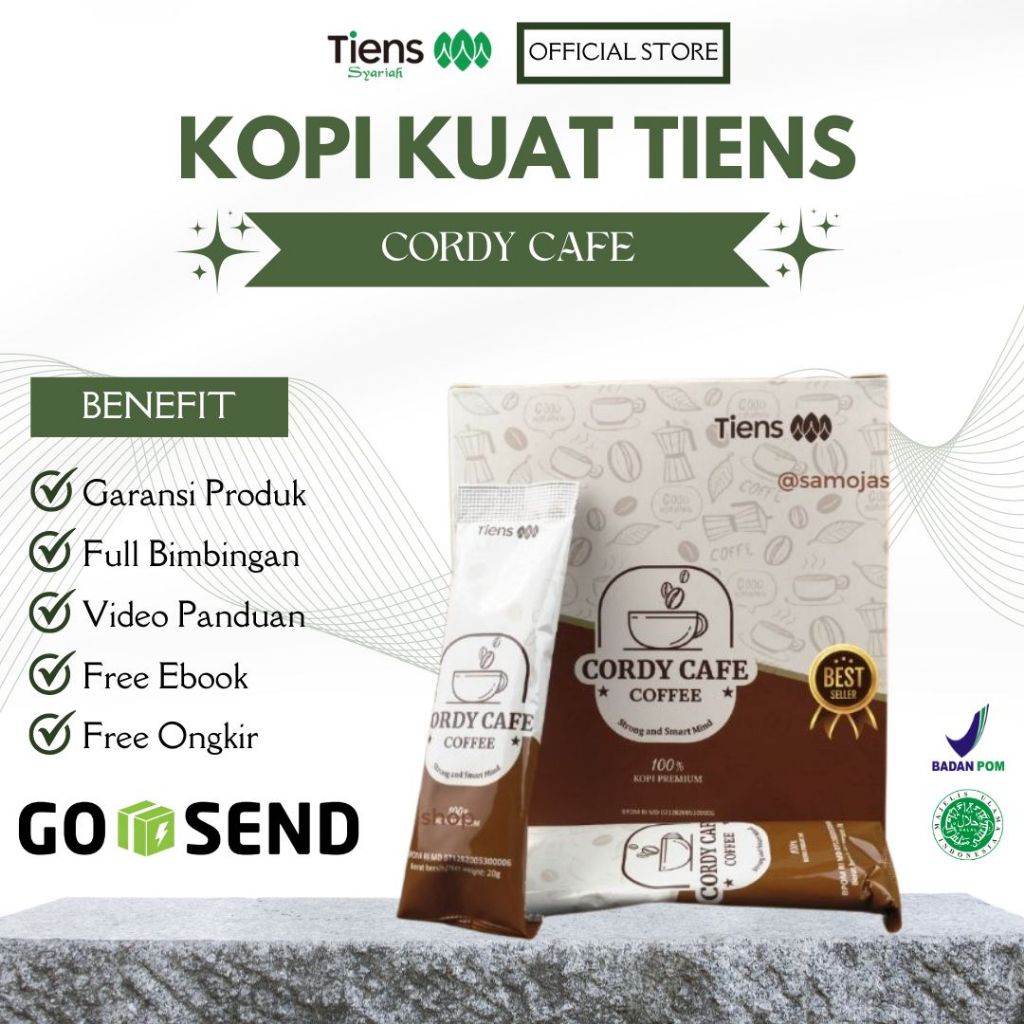 

KOPI TIENS Cordy Cafe Black Coffe Stamina Pria Kuat Alami - Kopi Hitam Stamina Pria dan Wanita - Cordyseps Kopi Hitam