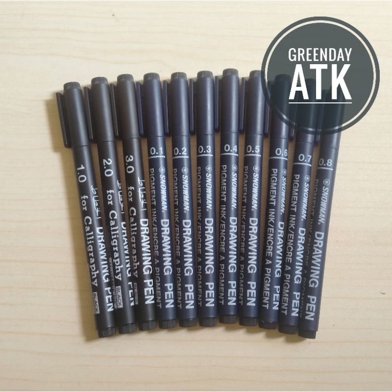 

Drawing Pen Snowman FT700 0.1 0.2 0.3 0.4 0.5 0.6 0.7 0.8 pulpen kaligrafi Calligraphy 1.0 2.0 3.0