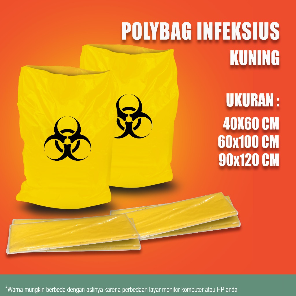 PLASTIK SAMPAH INFEKSIUS / PLASTIK SAMPAH MEDIS / POLYBAG SAMPAH / TRASH BAG