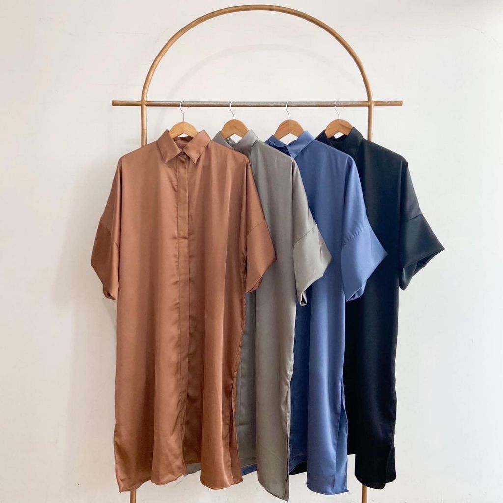 GROSIR LV547 (4PCS) -  Tunik Wanita Korean Style Kekinian Bahan Leonardo premium - Tunik Grosir