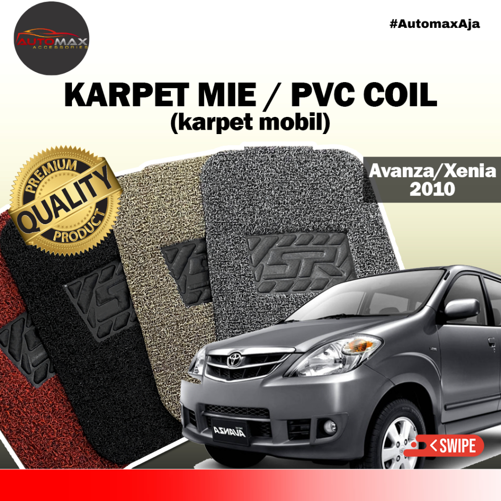 Karpet Mobil Mie / Coil Mat Premium by Automax Avanza/Xenia/Veloz 2010