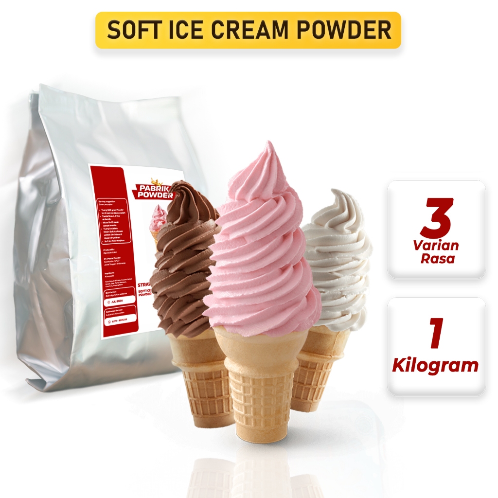 

Powder Soft Ice Cream 1000 Gram, Powder Es Krim Instan