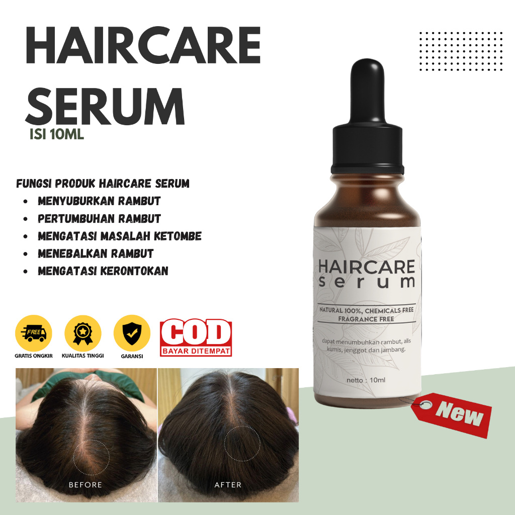 HAIR CARE SERUM Penumbuh Rambut Ampuh - Penumbuh Rambut Botak, Tipis dan Rontok Super Cepat Original