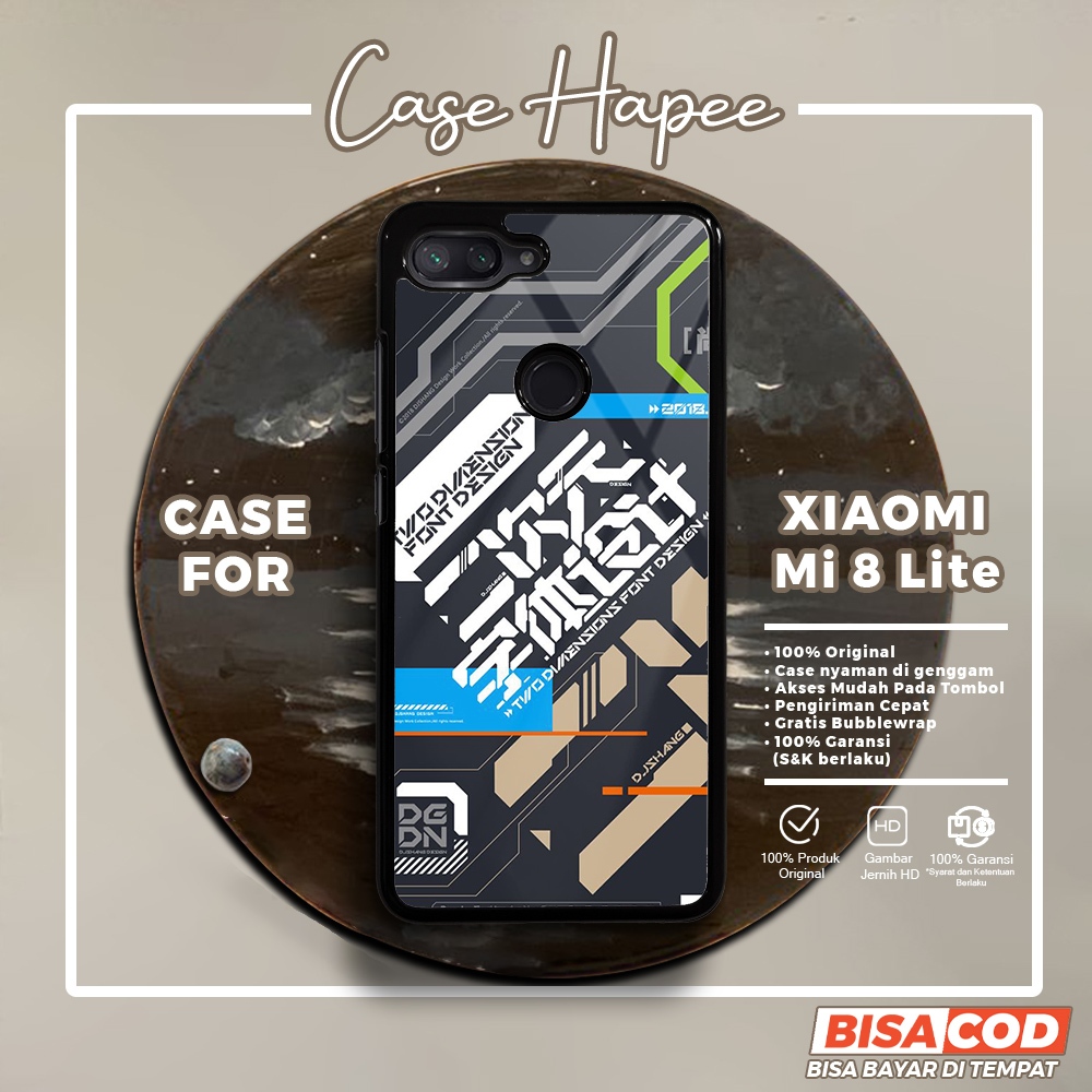 Case Xiaomi Mi 8 Lite Casing Xiaomi Mi 8 Lite [JPNR] Casehapee Case Glossy Case Aesthetic Custom Cas