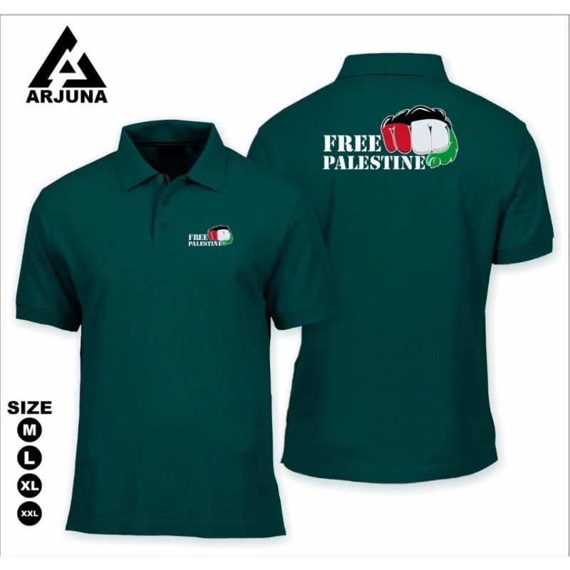 KAOS POLO PRIA  FREE PALESTINE DTF