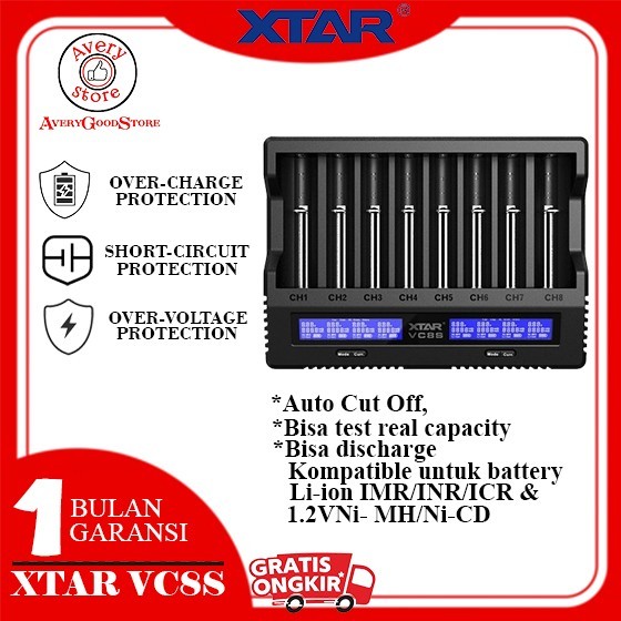 NEW VERSION XTAR VC8S Charger Fast Charging Smart Speedy Charge
