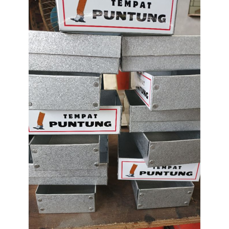Tempat Puntung Rokok / Asbak Tempel Dinding / Asbak Tempat Umum