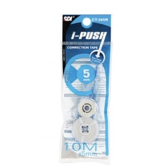 

KI3 REFILL CORRECTION TAPE IPUSH SDI CT 35 PITA KOREKSI 1m TIPEX KERTAS BISA REFILL ISI ULANG MURAH GROSIR LUSIN MURAH