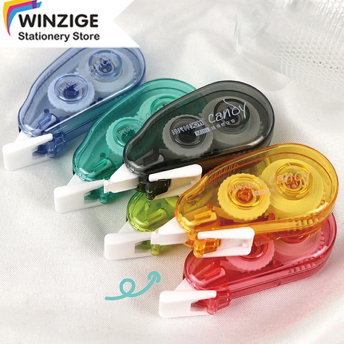 

Winzige Combo 6 Tip Ex Kes Correction Tape Morandi Pastel Pita Koreksi Transparan Lucu Alat tulis