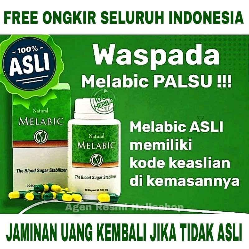 Suplemen Herbal Melabic Isi 90 Kapsul Original